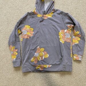 Patagonia Organic Cotton Hoodie in Gray and Yellow